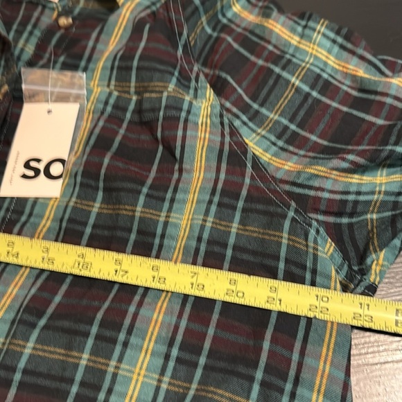 SO Multicolor Plaid Shirt NWT - Picture 4 of 4